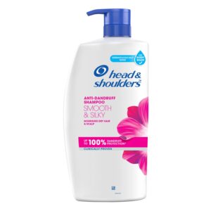 Head & Shoulders Smooth and Silky, Anti Dandruff Shampoo for Women & Men , 1 L